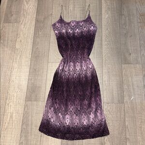 Vintage Le Chateau Purple Chrocet Dress